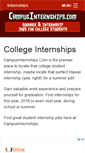 Mobile Screenshot of campusinternships.com